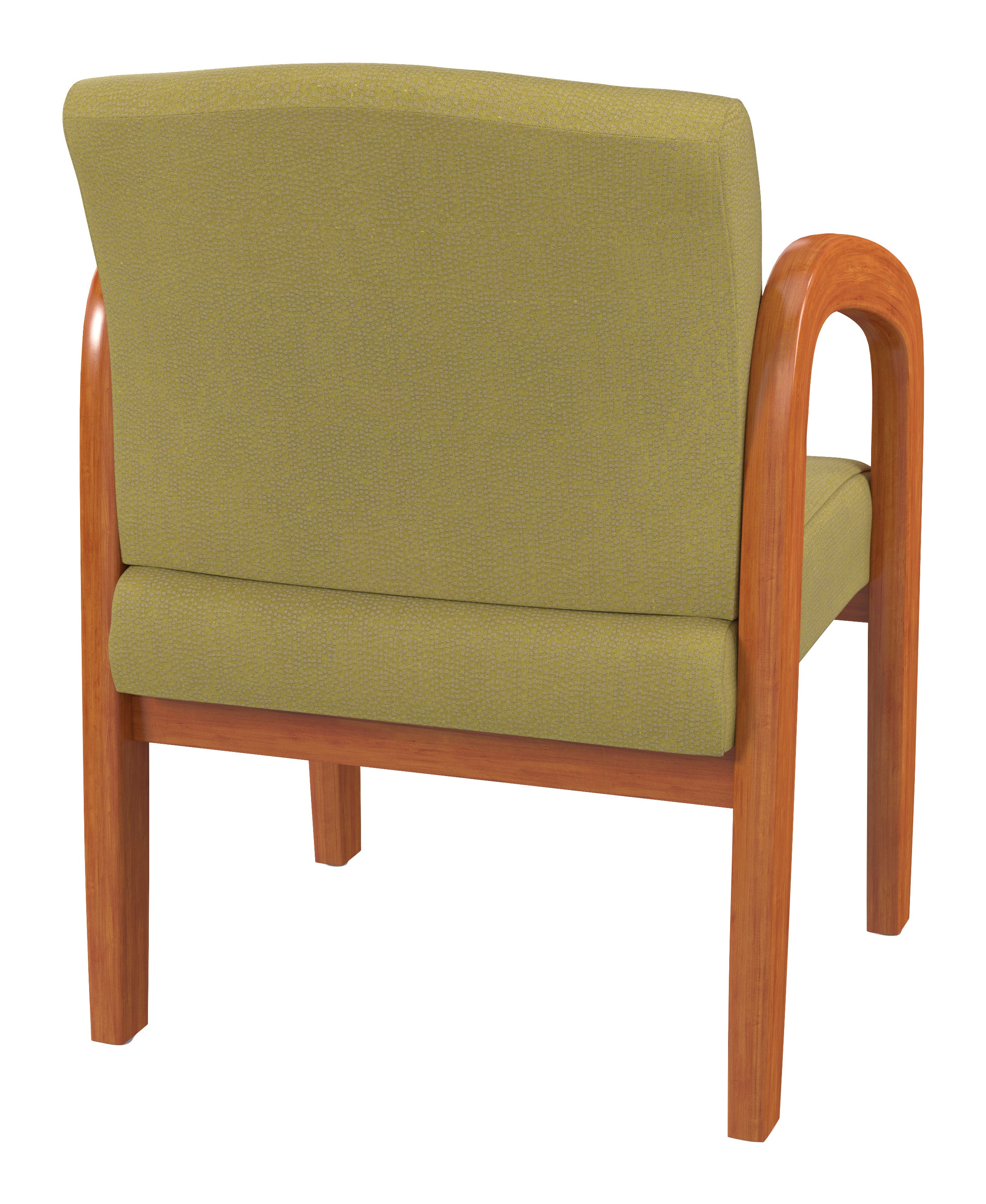 Medium Oak Finish Wood Visitor Chair